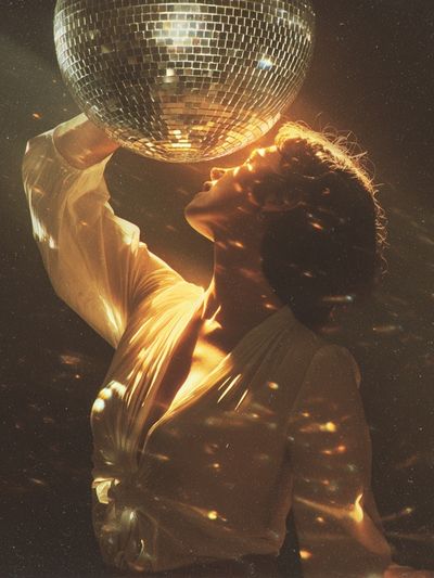 Disco Dream Portrait Poster. poster print