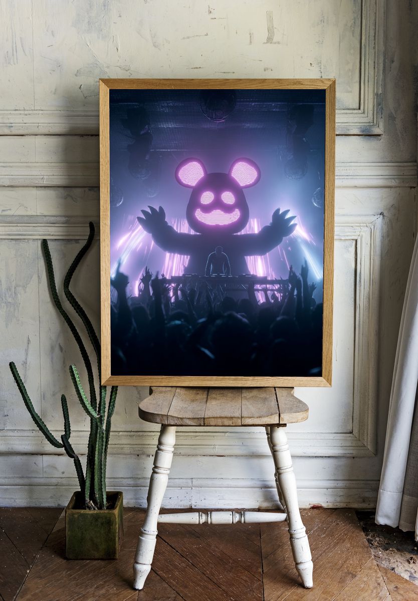 DJ Panda — Music Poster. — room view 1