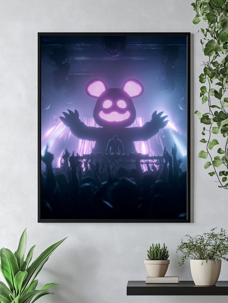 DJ Panda — Music Poster. — room view 4