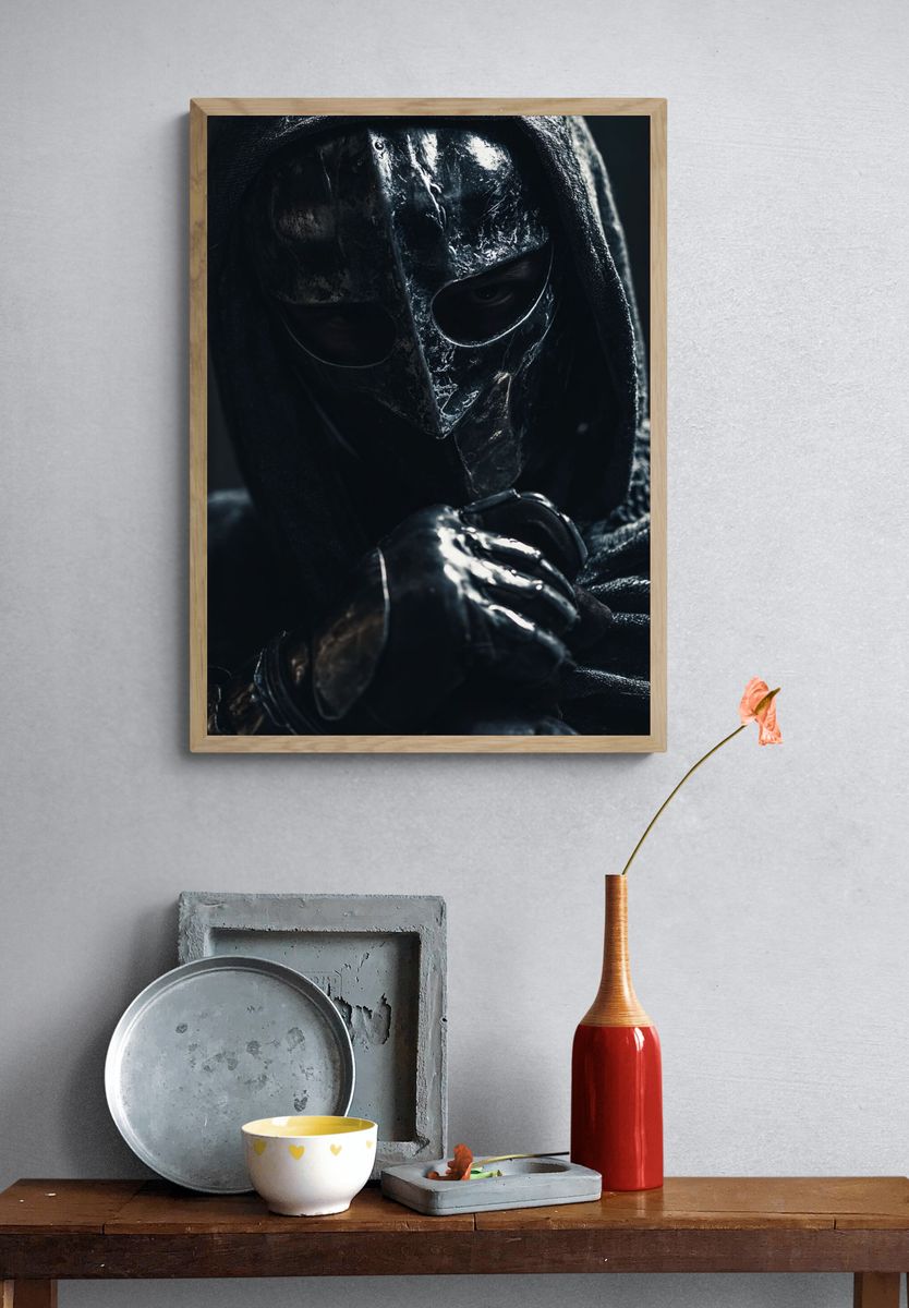 Mysterious Knight — Dark Fantasy Print. — room view 3