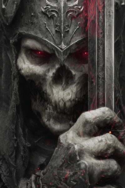Dark Knight Skull — Fantasy Print. poster