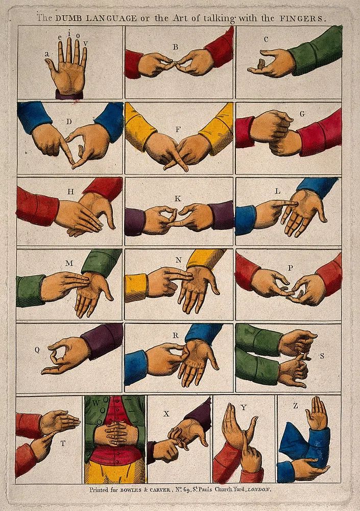 The Dumb Language — Vintage Print. poster detail