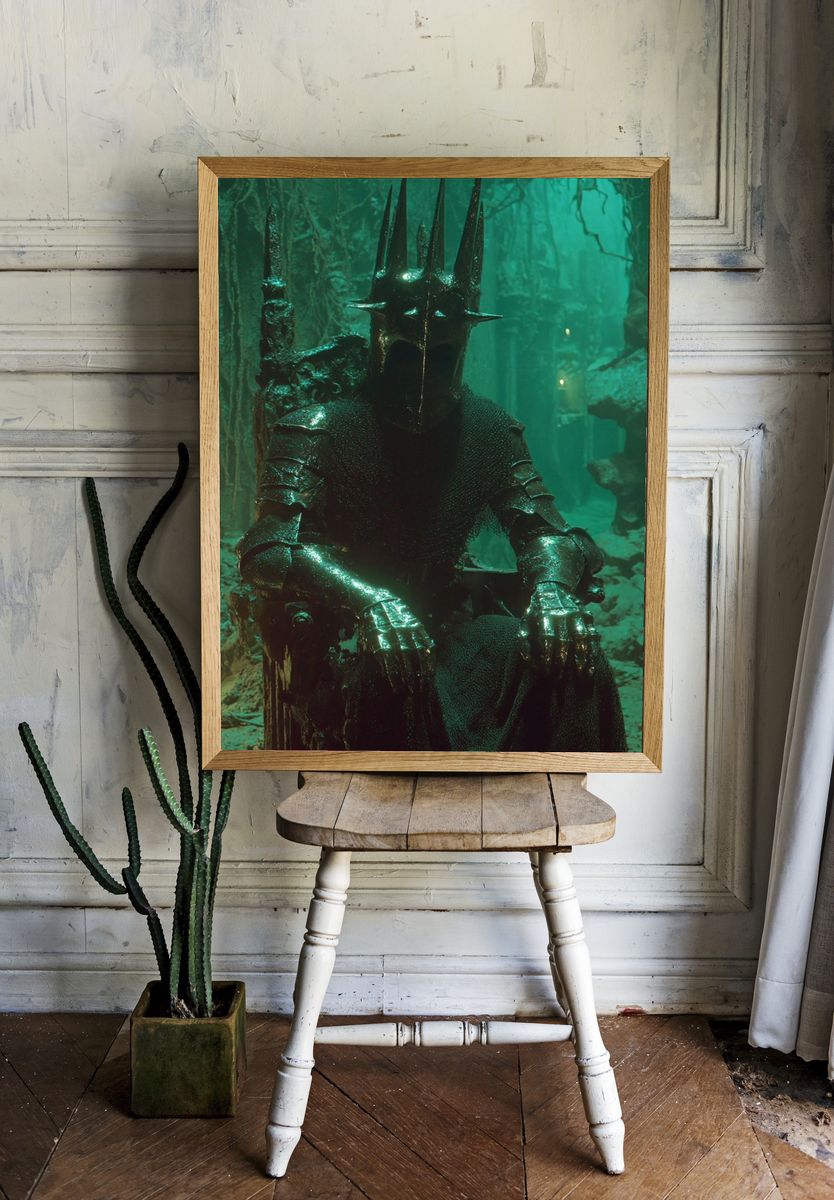 Dark Lord Throne — Fantasy Print room preview
