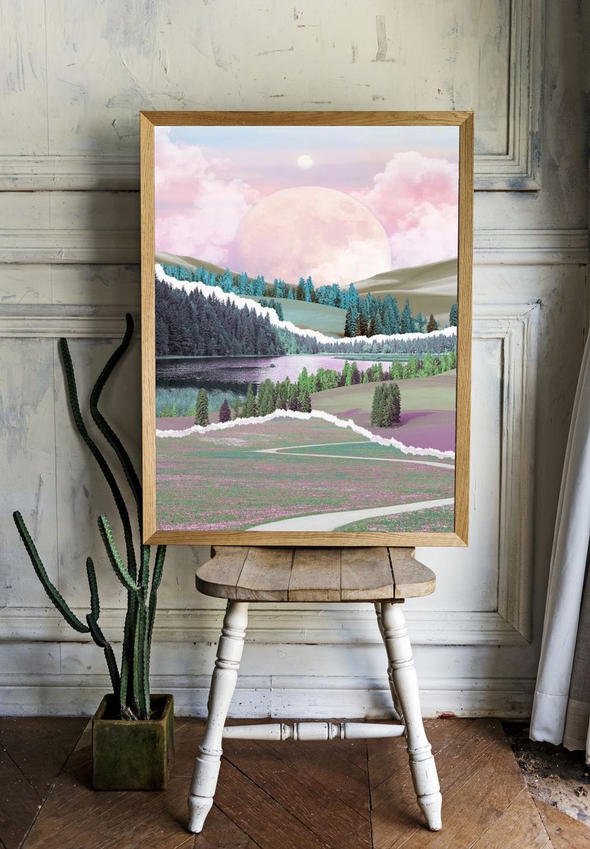 Dreamy Landscape — Art Print. — room view 1