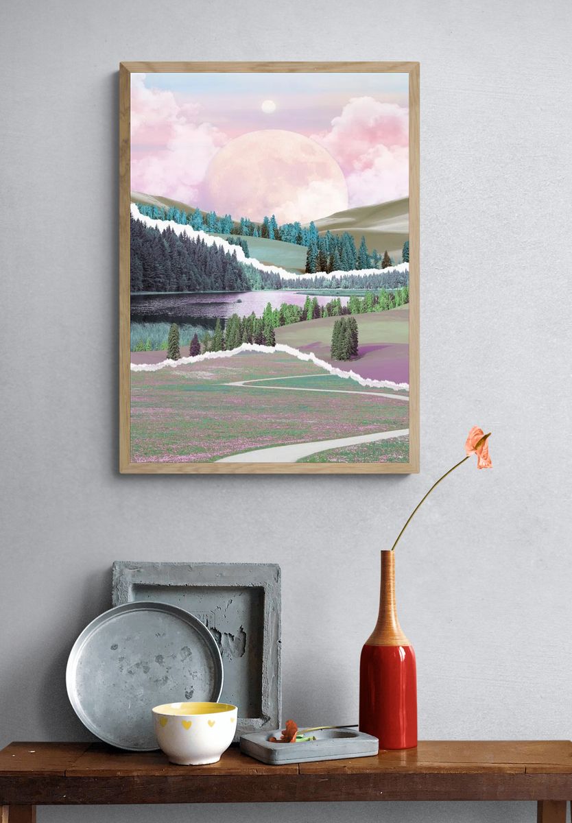 Dreamy Landscape — Art Print. — room view 3