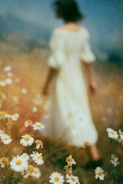 Dreamy Meadow Figure Photography Poster.