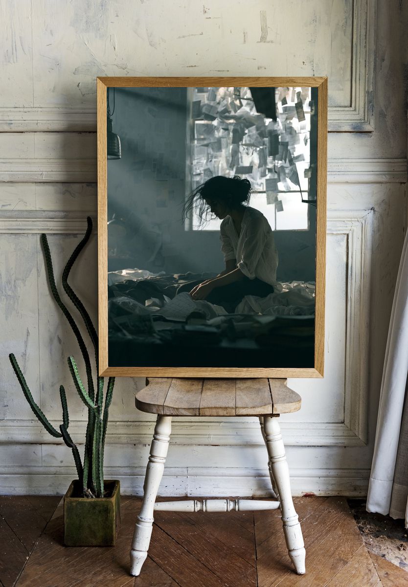Dreamlike Studio Portrait Print. — room view 1