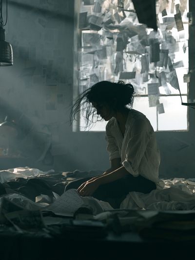 Dreamlike Studio Portrait Print. poster