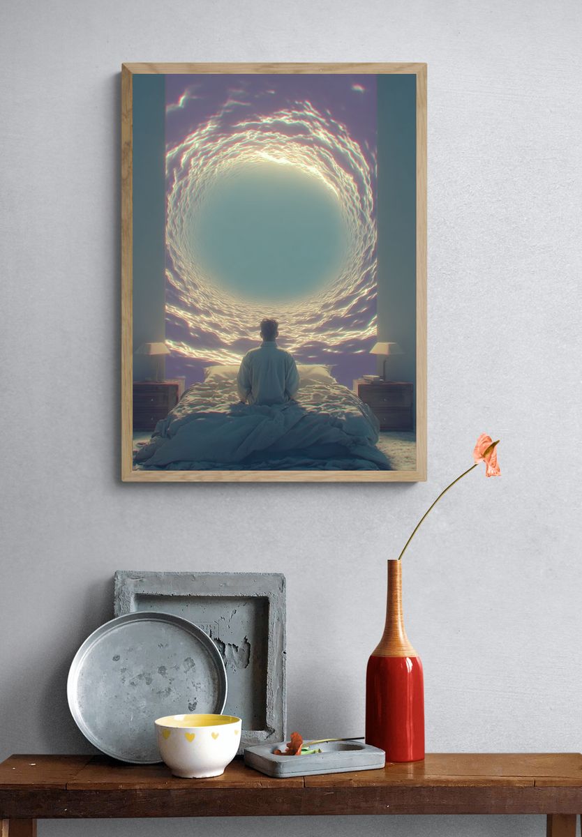 Dreamy Portal — Surrealism Print. — room view 3