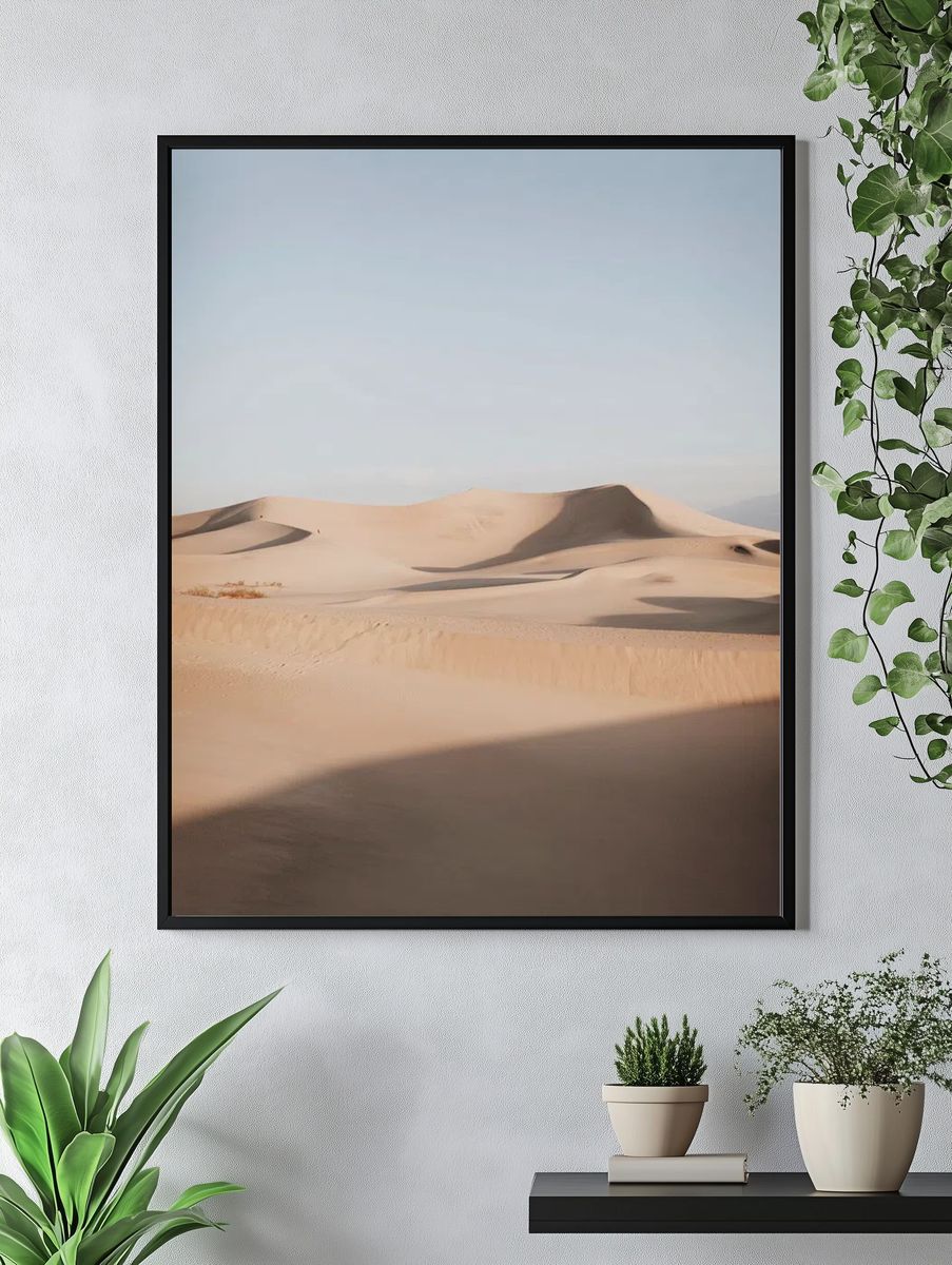 Desert Dunes — Nature Print. — room view 4
