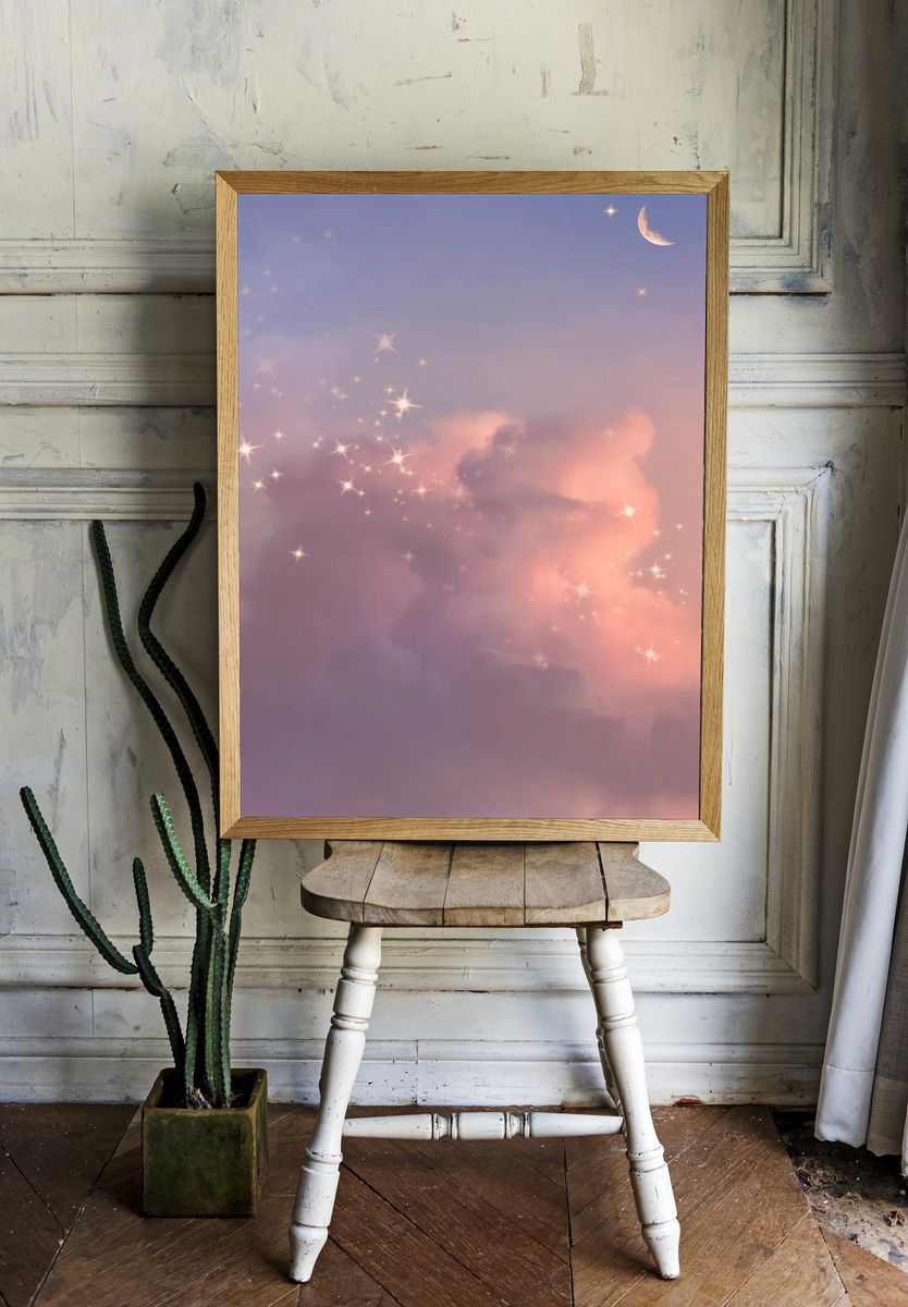 Dreamy Night Sky — Art Print room preview