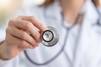 Doctor with Stethoscope Photography Poster.