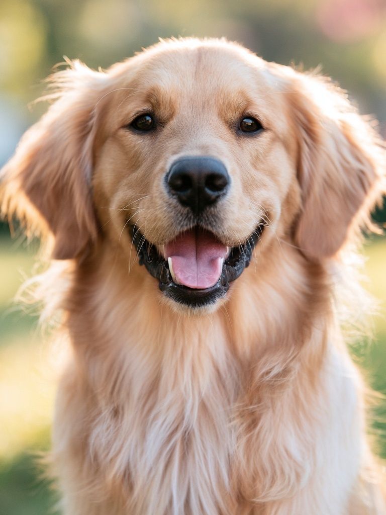 Golden Retriever Portrait Poster. poster detail