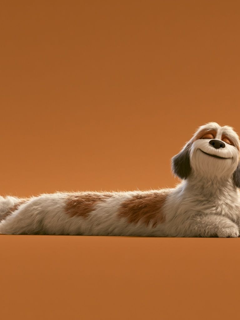 Relaxed Dog Portrait Poster. poster detail