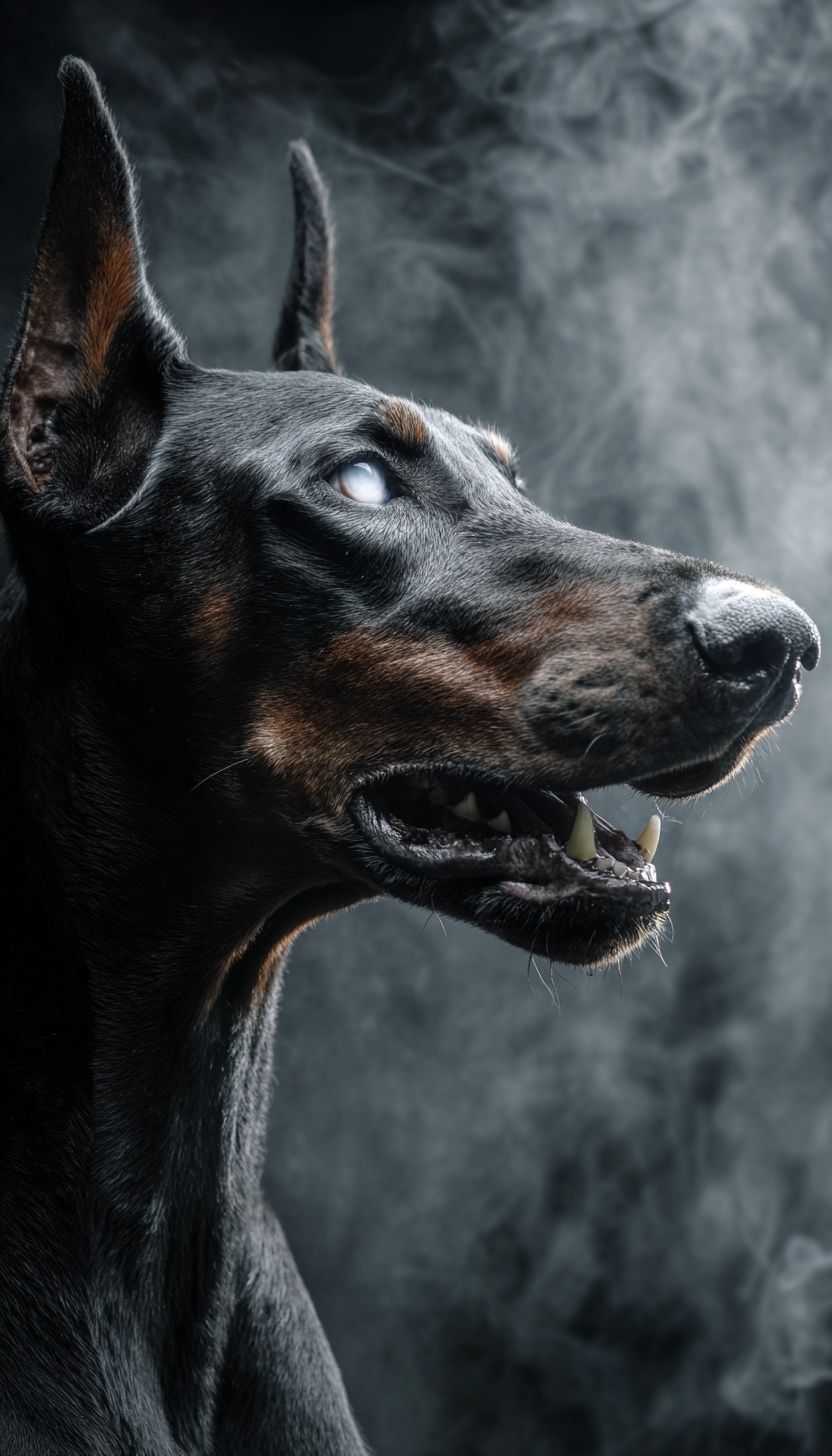 Doberman Portrait — Photography Print. poster detail