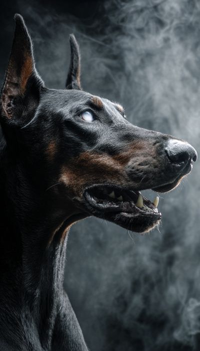 Doberman Portrait — Photography Print. poster