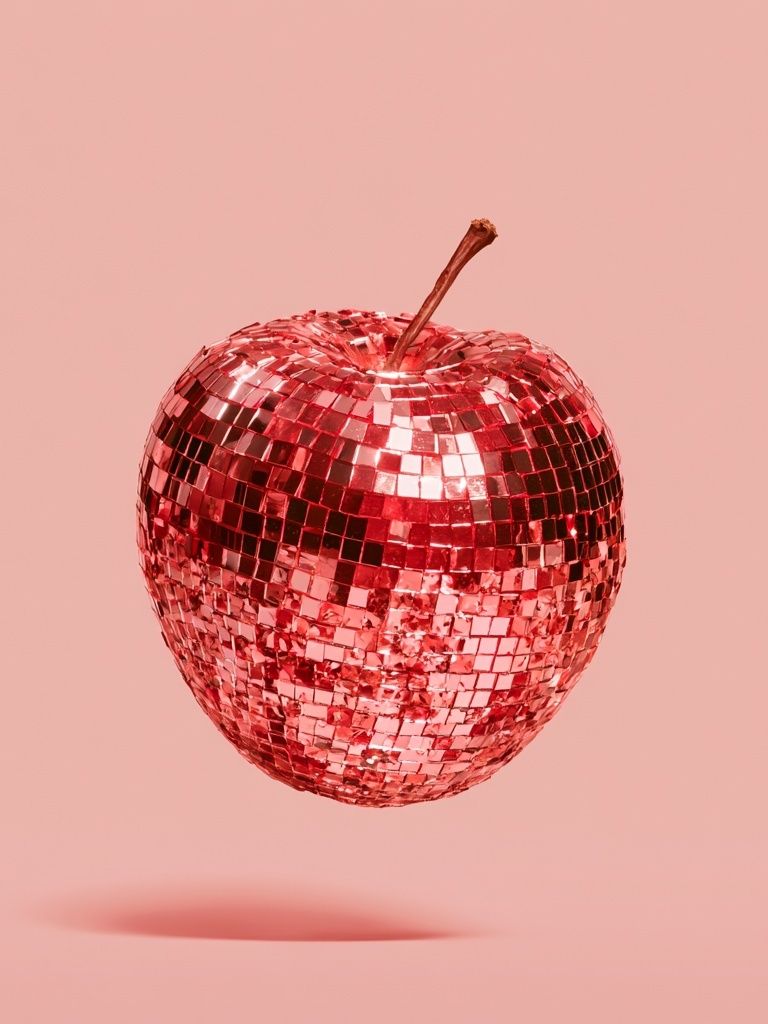 Disco Apple Photography Poster. poster detail