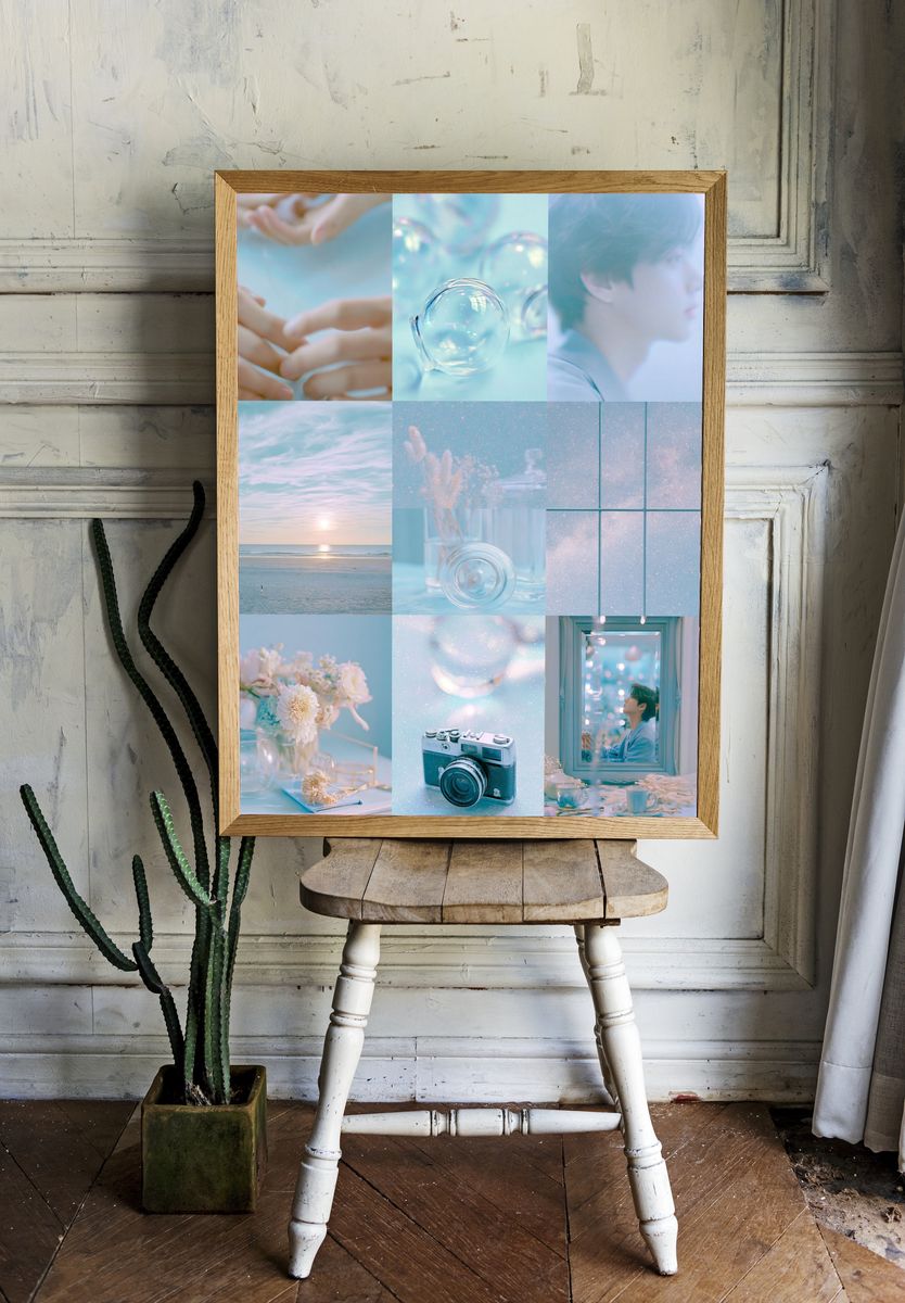 Dreamy Pastel Collage Poster. room preview