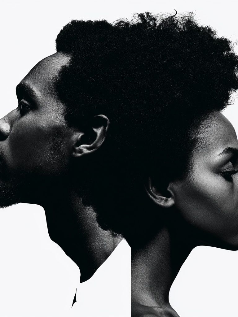 Dual Profile Portrait Poster. poster detail