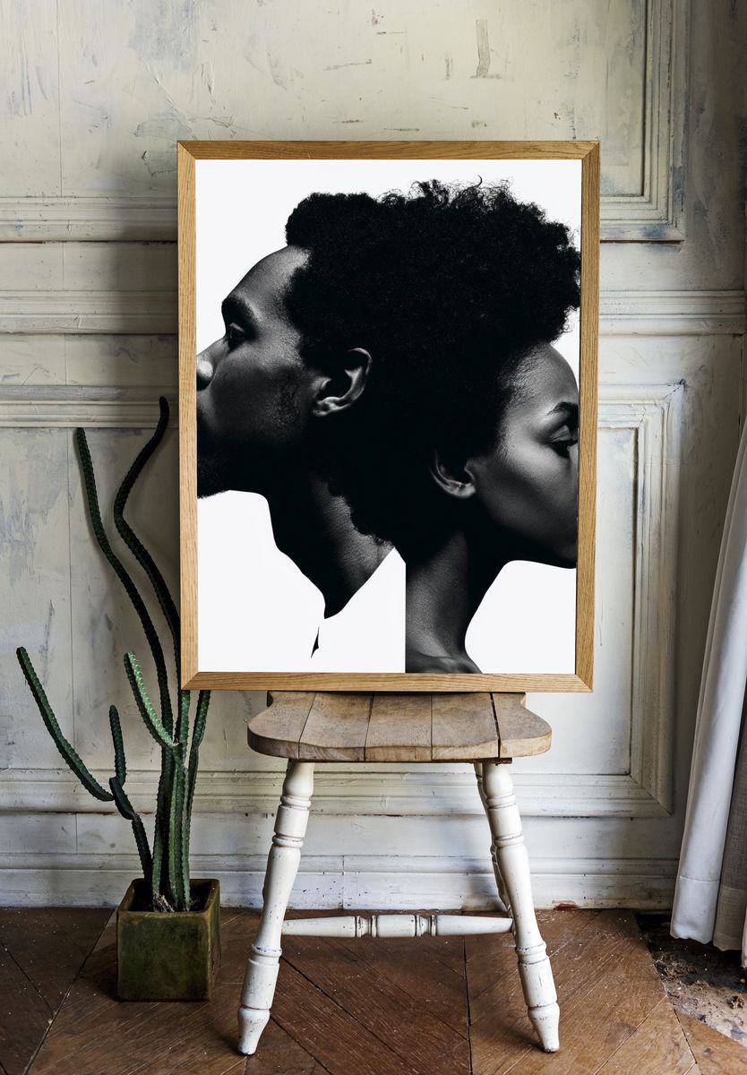 Dual Profile Portrait Poster. room preview