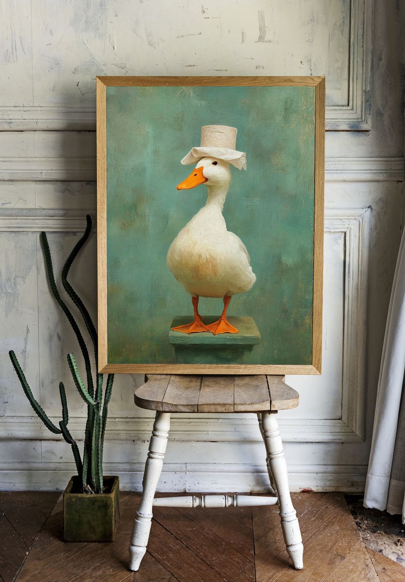 Dapper Duck — Whimsical Print room preview