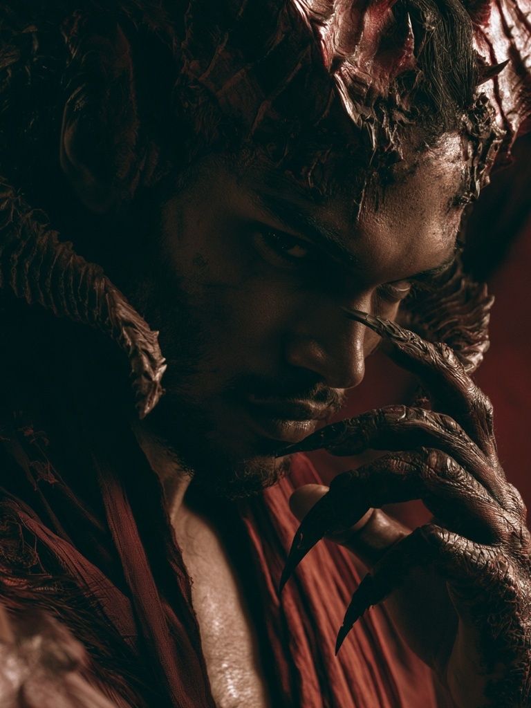 Demonic Portrait Photography Poster. poster detail