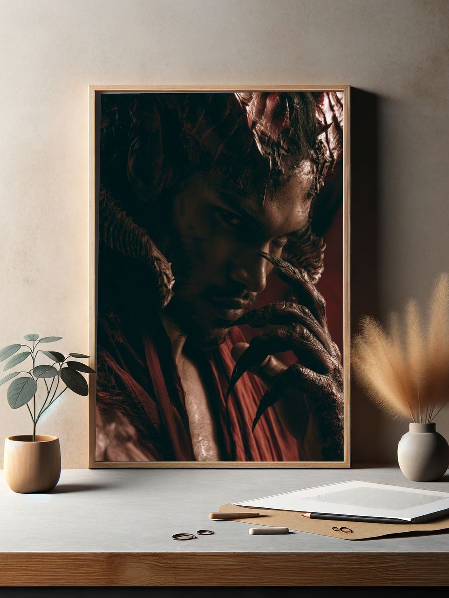 Demonic Portrait Photography Poster. — room view 2