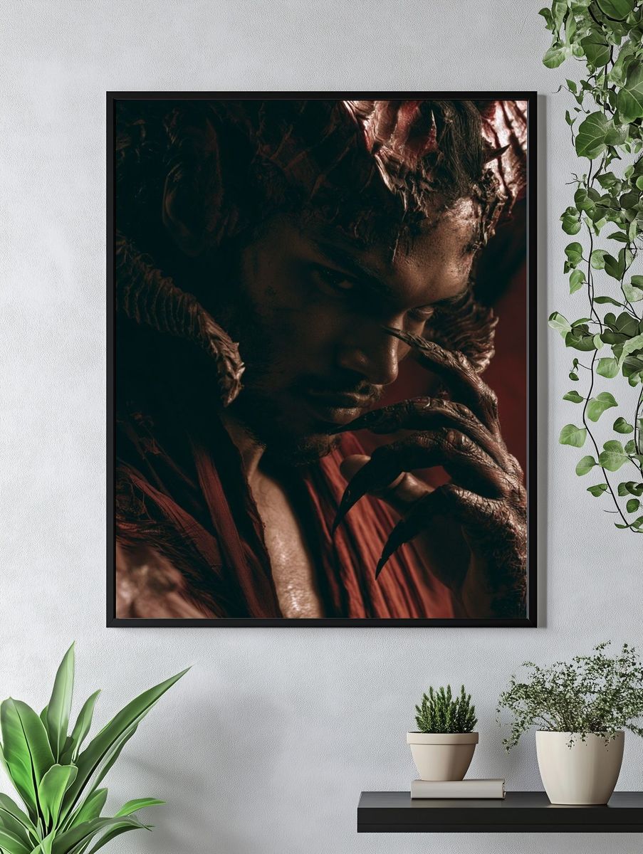 Demonic Portrait Photography Poster. — room view 4