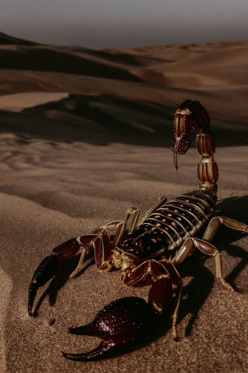 Desert Scorpion Photography Poster. poster detail