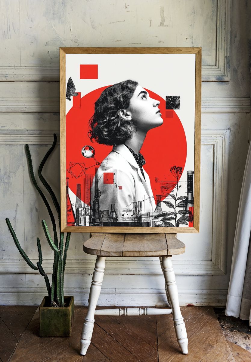 Scientist Portrait — Digital Art Print room preview