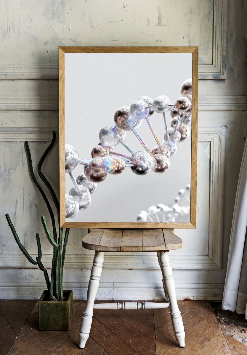 Molecular Structure — Digital Art Print room preview