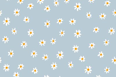 Daisy Pattern — Illustration Print. poster print