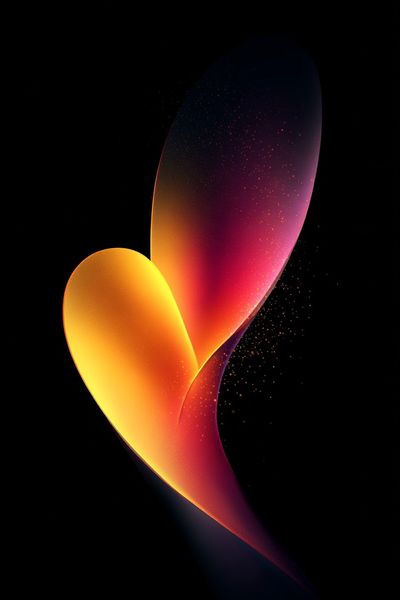 Abstract Heart — Digital Art Print. poster