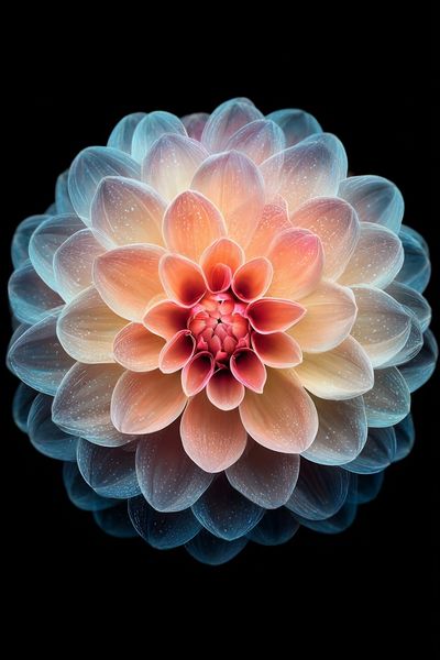 Radiant Flower — Digital Art Print. poster print