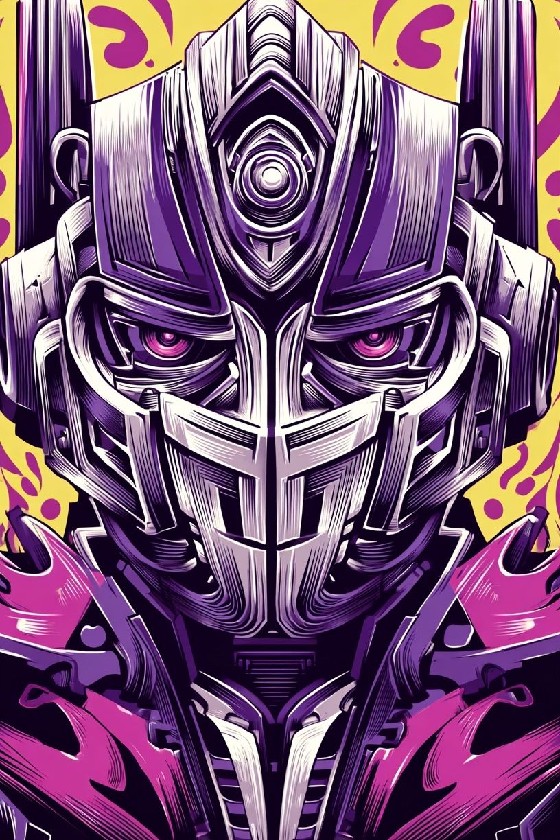 Futuristic Robot — Digital Art Print. poster detail