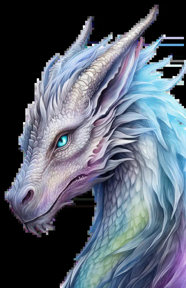 Majestic Dragon — Digital Art Print. poster detail