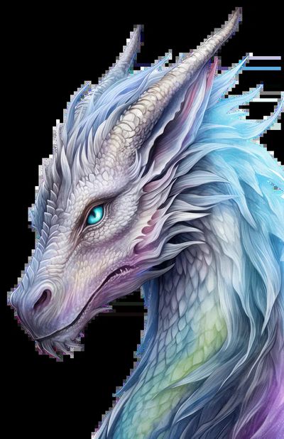Majestic Dragon — Digital Art Print. poster