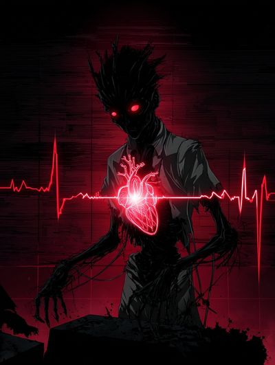 Heart Monitor — Dark Art Print. poster print