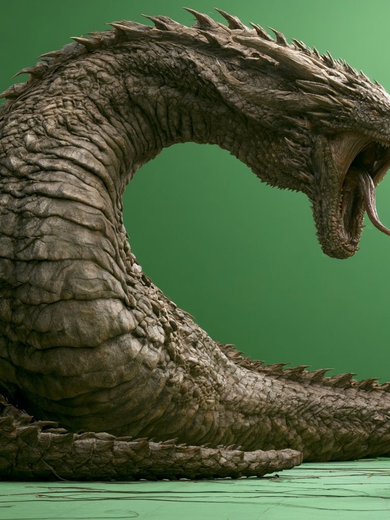 Dragon Creature Concept Art Poster. poster detail