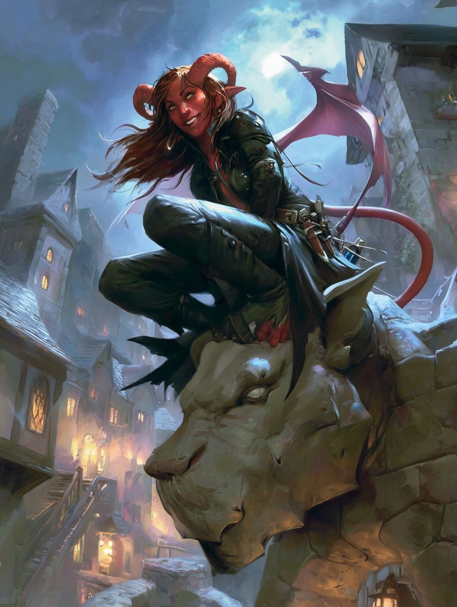 Demon Rogue Fantasy Art Print. poster — illustration art