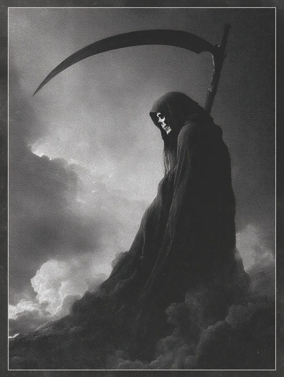 Grim Reaper — Dark Art Poster. poster — fine-art art