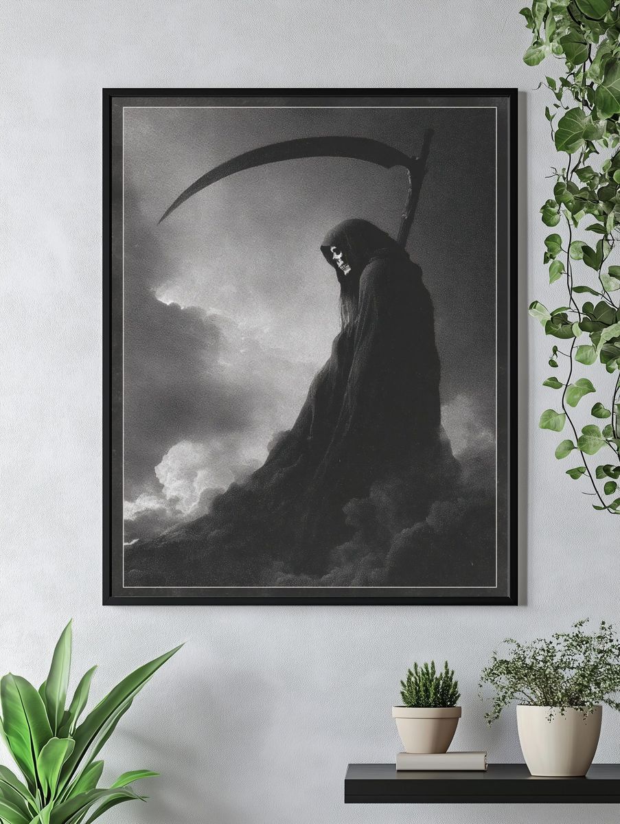 Grim Reaper — Dark Art Poster. — room view 4