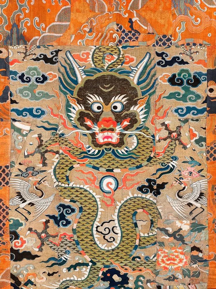 Dragon and Clouds — Asian Art Print. poster — fine-art art