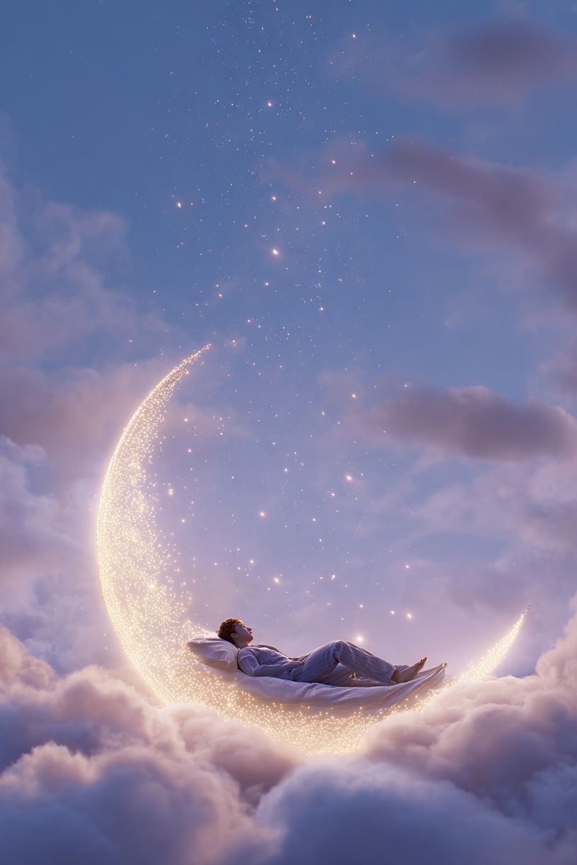 Dreaming on the Moon Poster. poster detail
