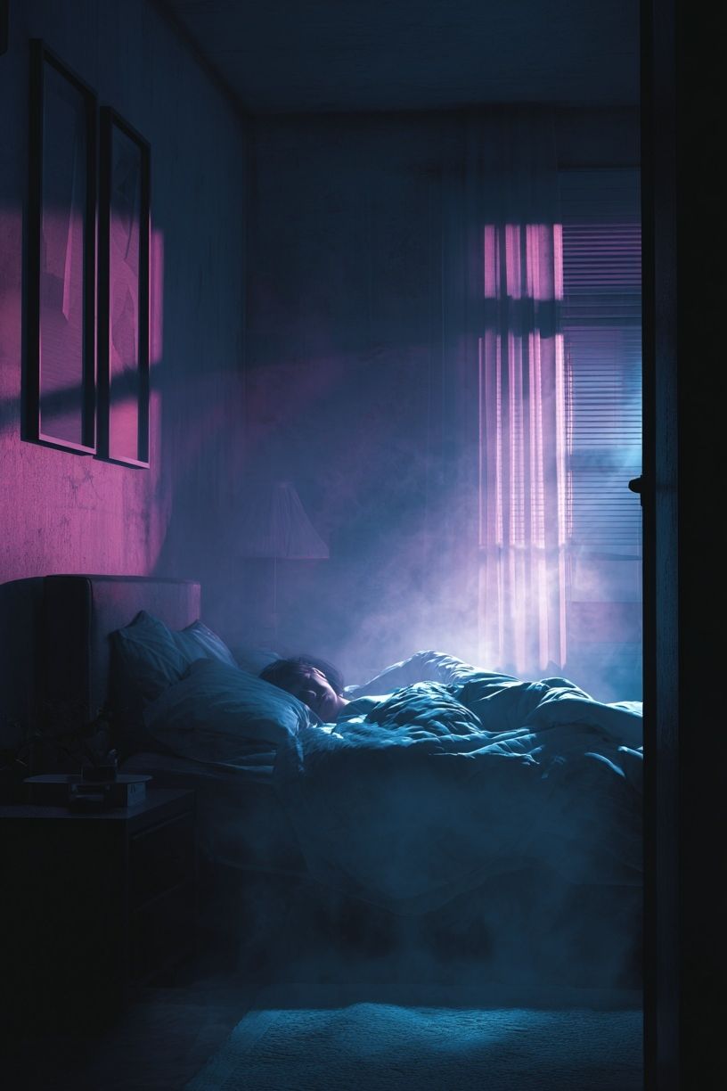 Dreamy Bedroom Scene — Fine Art Print. poster — fine-art art