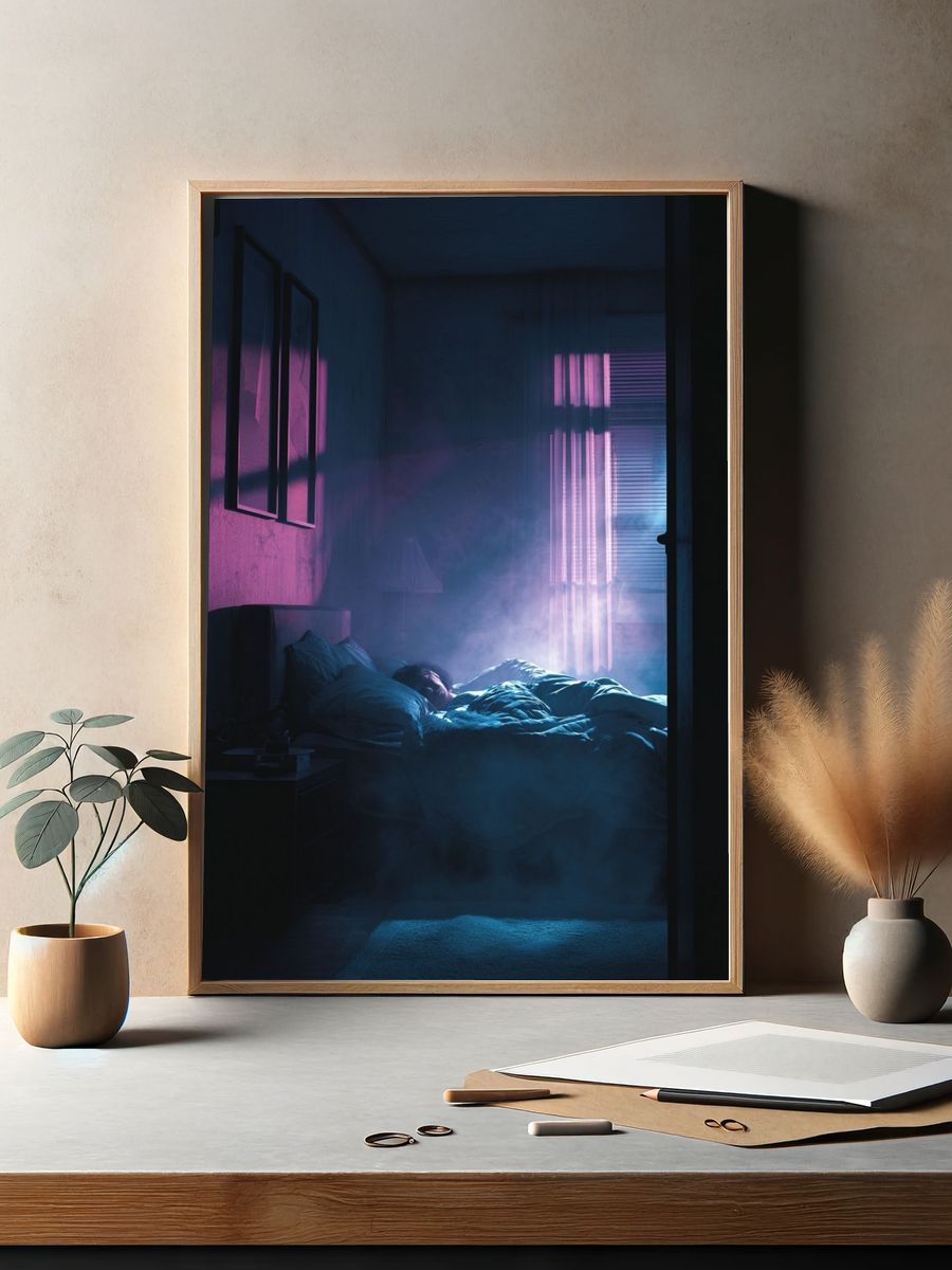 Dreamy Bedroom Scene — Fine Art Print. — room view 2