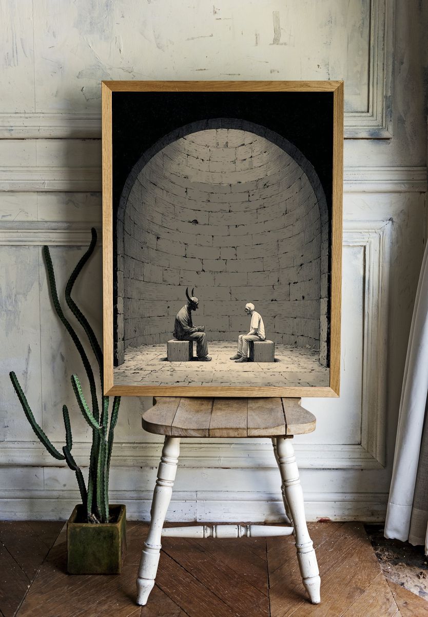 Dramatic Encounter — Fine Art Print room preview