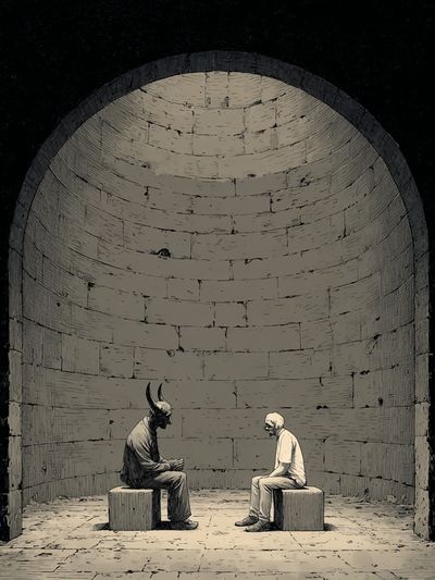 Dramatic Encounter — Fine Art Print. poster