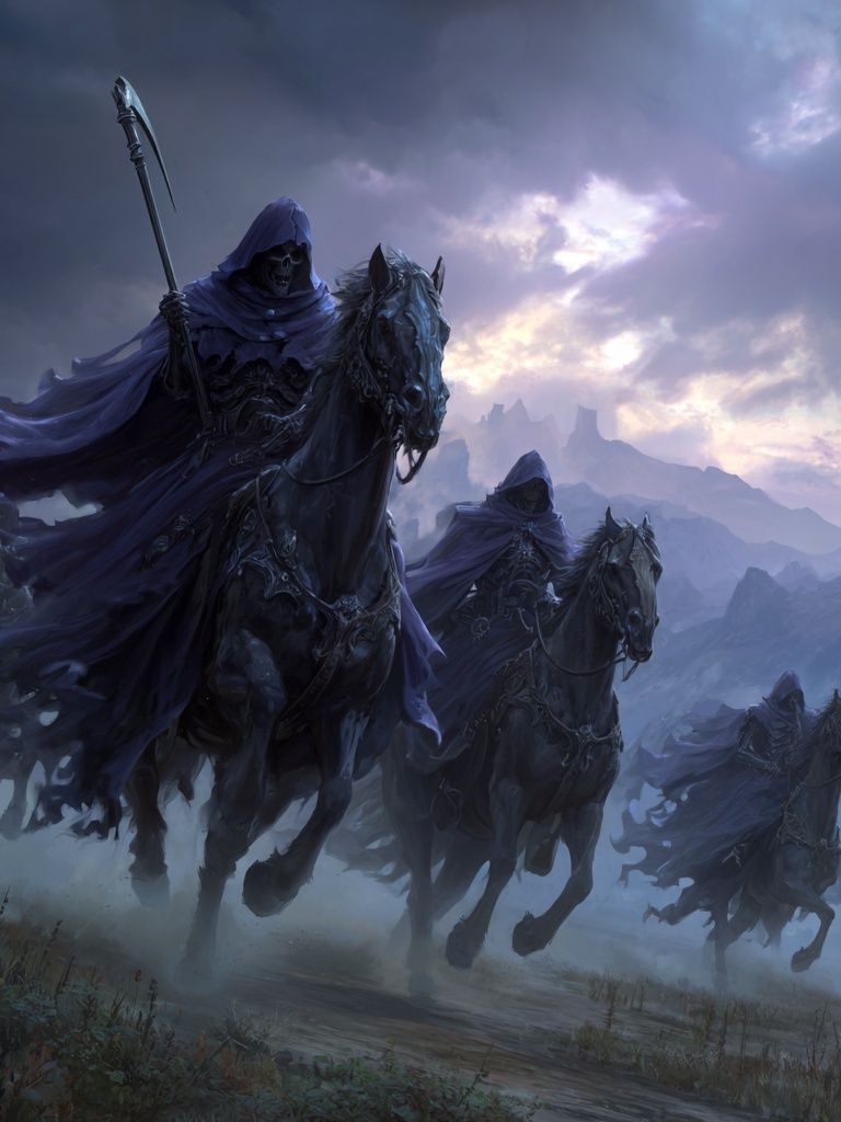 Reaper Cavalry Fantasy Print. poster detail