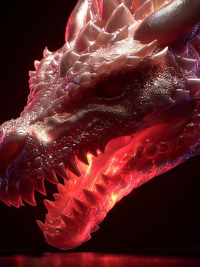 Dragon Head — Fantasy Art Print. poster detail